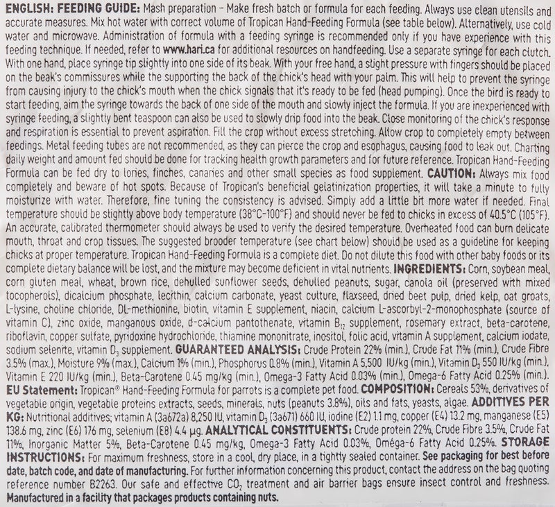 Hari Hagen Tropican Hand Feeding Parrot Food, 4.4 lb. - Hari Baby Bird Food for Optimal Growth - Image 4